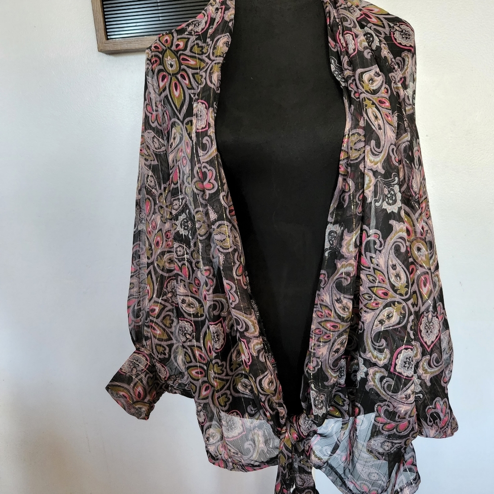 NWT Free People Open Cardigan Stlye Blouse Size All